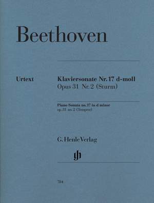 Beethoven, L v: Piano Sonata d minor [Tempest] op. 31/2