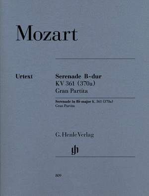 Mozart, W A: Serenade Gran Partita Bb Major KV 361 (370a)