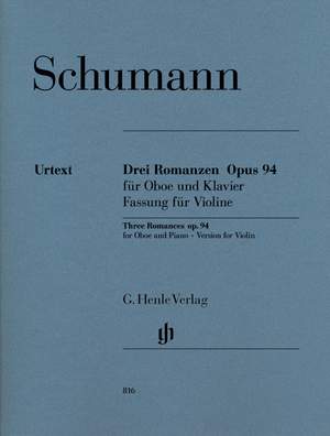 Schumann, R: Drei Romanzen für Oboe und Klavier op. 94