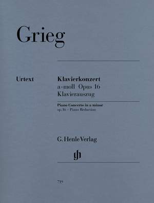 Grieg, E: Klavierkonzert a-Moll A minor op. 16