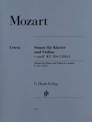 Mozart, W A: Violin Sonata e minor KV 304 (300c)