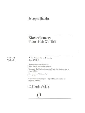 Haydn, J: Concerto for Piano (Harpsichord) and Orchestra F major Hob. XVIII:3
