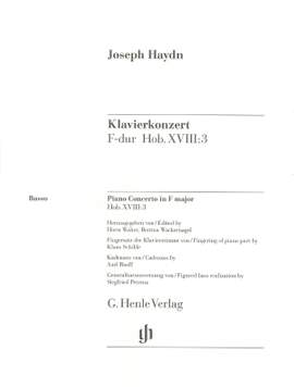 Haydn, J: Konzert für Klavier (Cembalo) und Orchester F-Dur F major Hob. XVIII:3