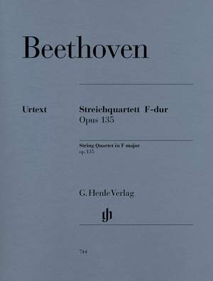 Beethoven, L v: String Quartet F major op. 135