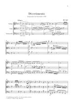 Mozart, W A: String Trio E flat major E flat major Product Image