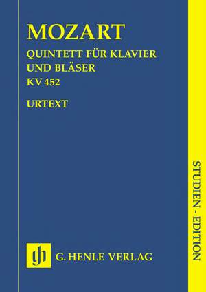 Mozart, W A: Quintett Es-dur KV 452 für Klavier und Bläser und Glasharmonika-Quintett KV 617