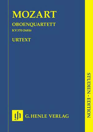 Mozart, W A: Oboe Quartet F major KV 370 (368b)