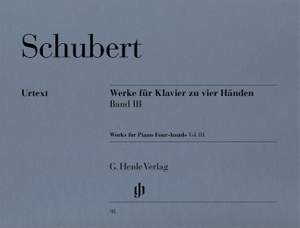 Schubert: Works for Piano four-hands Vol. 3