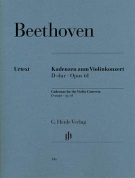 Beethoven: Cadenzas for Violin Concerto op. 61