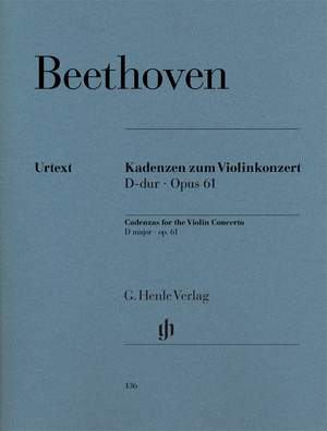 Beethoven: Cadenzas for Violin Concerto op. 61
