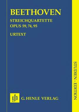 Ludwig van Beethoven: String Quartets op. 59, 74, 95