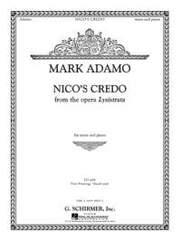 Mark Adamo: Nico's Credo from Lysistrata