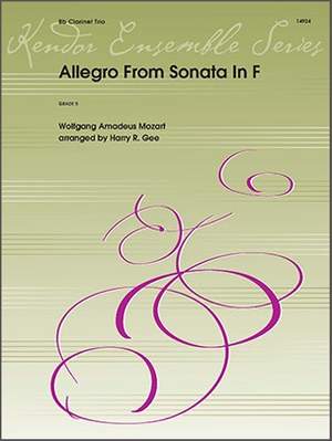 Wolfgang Amadeus Mozart: Allegro From Sonata In F