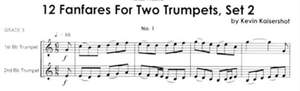 Kaisershot 12 Fanfares/2 Tpts, Set 2 Trumpet Duet