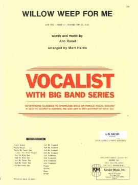 Ronell Willow Weep For Me Vocalist W/ Big Band