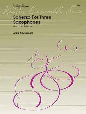 Arthur R. Frackenpohl: Scherzo For Three Saxophones