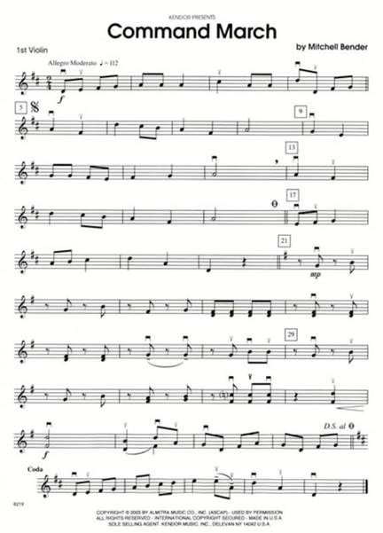 Bender Command March Playground String Orch