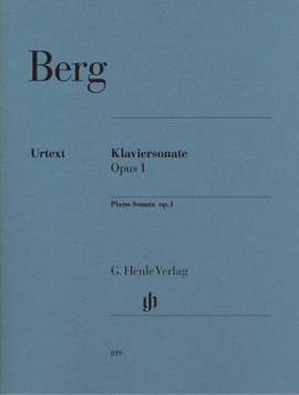 Berg, A: Piano Sonata op. 1