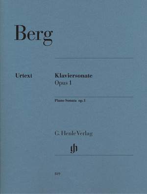 Berg, A: Piano Sonata op. 1