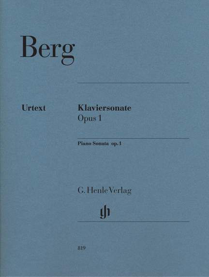 Berg, A: Piano Sonata op. 1