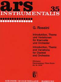 Gioachino Rossini: Introduction, Theme and Variations - Piano Score