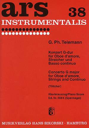 Georg Philipp Telemann: Concerto In G For Oboe, String and Continuo