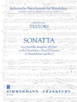 Carlo Giovanni Testori: Sonata in si bemolle maggiore (B-Dur)