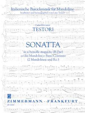 Carlo Giovanni Testori: Sonata in si bemolle maggiore (B-Dur)