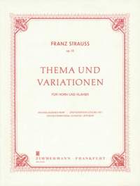 Franz Strauss: Thema & Variationen Op.13