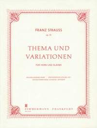 Franz Strauss: Thema & Variationen Op.13