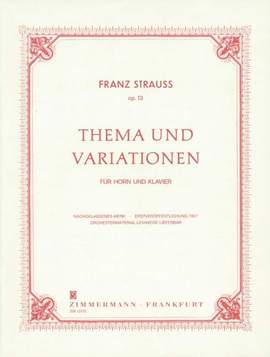 Franz Strauss: Thema & Variationen Op.13