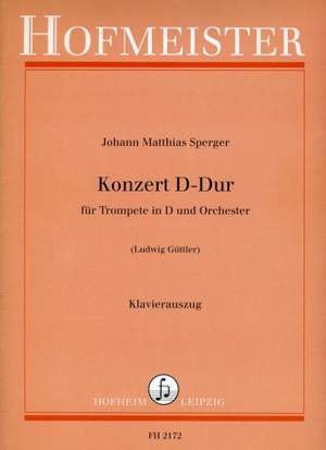 Sperger, J. M: Concerto In D