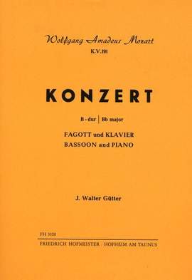 Mozart, W. A: Concerto In B Major Kv191
