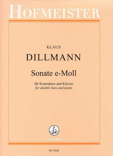 Dillmann, K: Sonata In E Minor