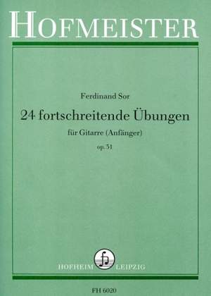 Fernando Sor: 24 fortschreitende übungen, op. 31 (Anfänger)