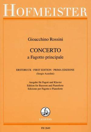 Gioachino Rossini: Konzert für Fagott und Orchester