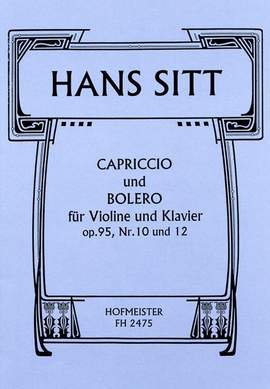 Sitt, H: Capiriccio And Bolero Op 95