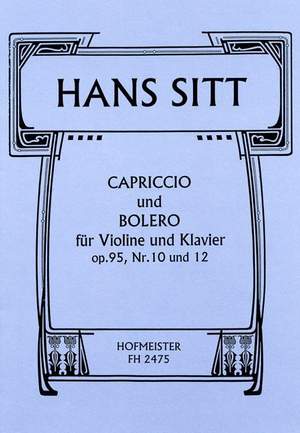 Sitt, H: Capiriccio And Bolero Op 95