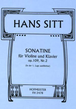Sitt, H: Sonatina Op 109/2