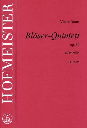Bruns, V: Wind Quintet Op 16 - Parts