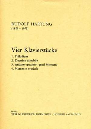 Hartung, R: 4 Piano Pieces