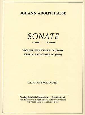 Johann Adolf Hasse: Sonate e-Moll