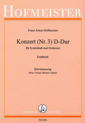Hoffmeister, F. A: Concerto No 3 In D Major