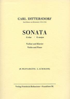 Carl Ditters von Dittersdorf: Sonata G-Dur