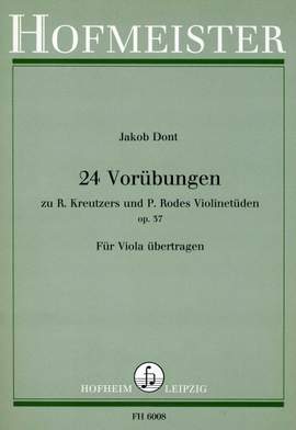 Jakob Dont: 24 Vorübungen für Violine, op. 37
