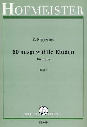 C. Kopprasch: 60 Ausgewahlte Etuden (Gumbert, Frehse) - Heft 1
