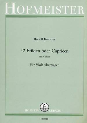 Rudolf Kreutzer: 42 Etüden oder Capricen
