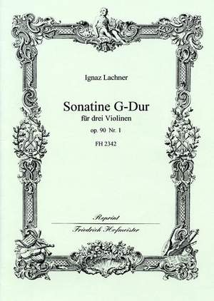 Lachner, I: Sonatine In G Op 90/1