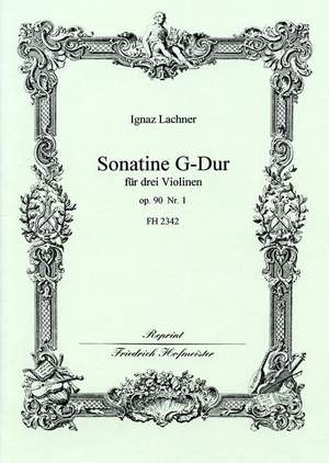 Lachner, I: Sonatine In G Op 90/1