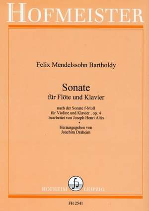 Mendelssohn: Sonta In F Minor Op 4